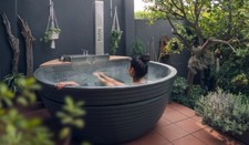 Phola Wood fired hot tub  /