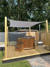 Wood fired Fibreglass hot tub