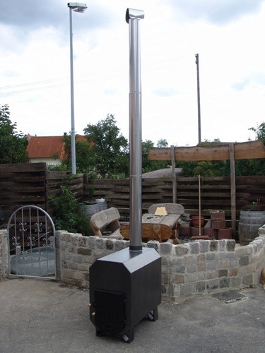Wood burning pool heater - wood,