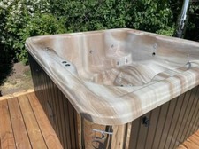 Wood fired hot tub